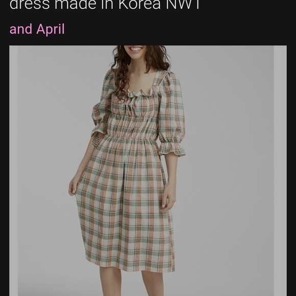 AND APRIL Plaid Ruffle Dress - Picture 12 of 13